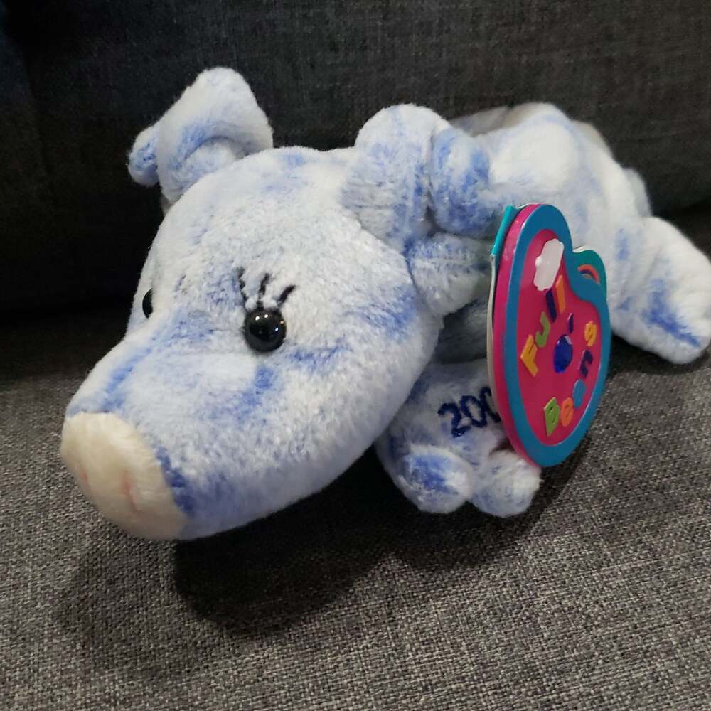 Avon Full O' Beans‎ Blueberry The Pig Plush